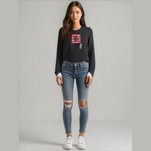 Vintage Emily the Strange Womens Top, Strange Magic, Black, Large